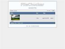 Tablet Screenshot of filechucker.com